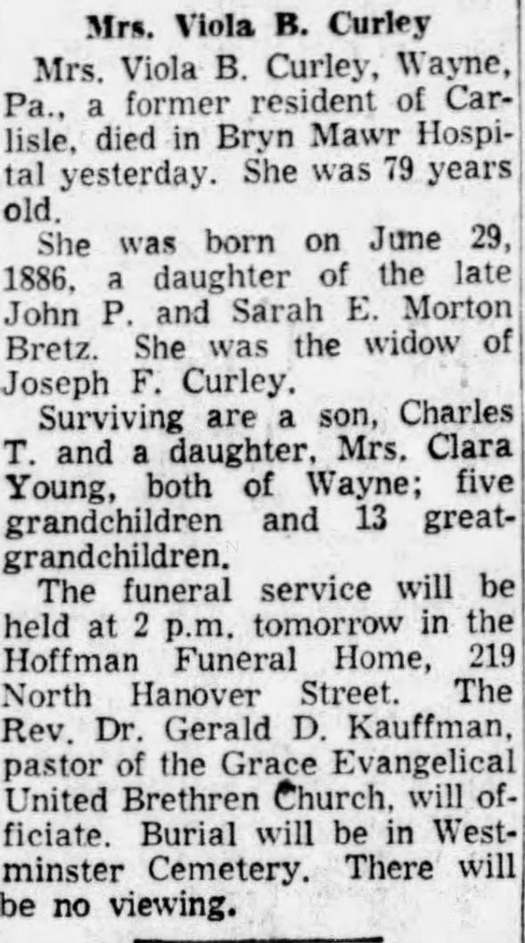 Clipping from The Sentinel